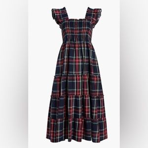 Hill House Ellie Navy Tartan Dress